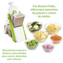 SafeSlice Mandoline 5 em 1 – Fatiador Profissional com 30 Tipos de Corte