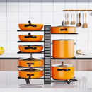 Organizador de Panelas e Tampas para Armário Cozinha