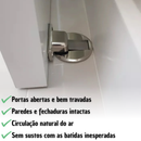 Batente de Porta Magnético Cromado Stop Door - COMPRE e GANHE!!
