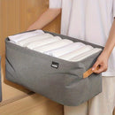 Kit 4 Organizadores Dobráveis p/ Roupas – Cinza ou Caqui