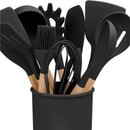 Jogo de Utensílios 12 peças Silicone com Suporte