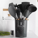 Jogo de Utensílios 12 peças Silicone com Suporte